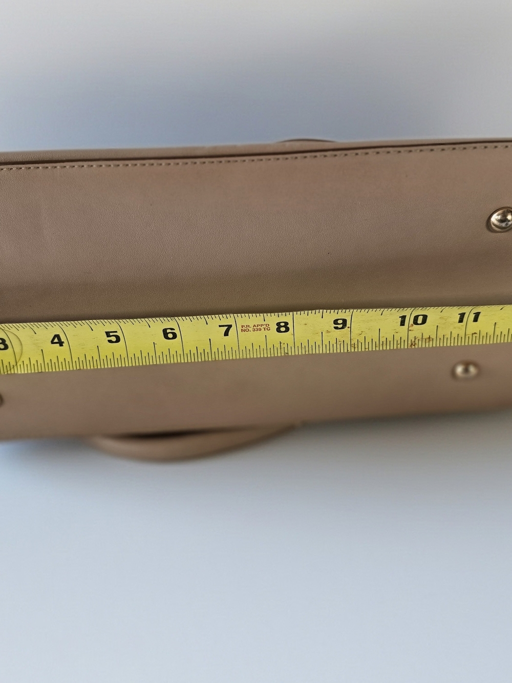 Adrienne Vittadini Beige Dome Satchel Bag - Picture 6 of 6
